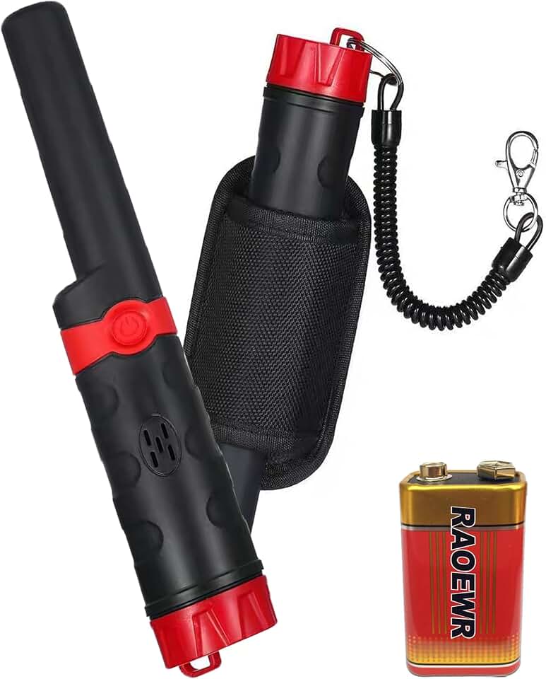 Metal Detector Waterproof Pinpointer 360° IP68 Metal Detector Wand for Adults &amp; Kids Handheld Metal Detector Gold Tester Pen Search Treasure
