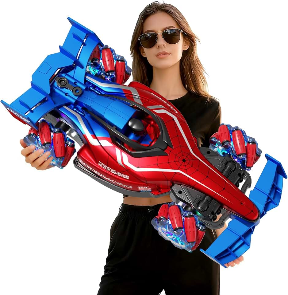 Remote Control Cars, 2.4GHz Monster Truck RC Stunt Cars for Boys Kids Adults, 1:12 Scale Monster RC Truck Off Road with Light &amp; Music, Gifts for 8 9 10 11 12 13 14 15 16+ Years Old Boys Girls Adults