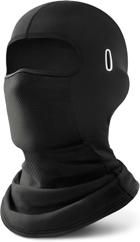 ROXUN Balaclava Moto Face Mask, Summer Cooling Ice Silk Mesh Sun Protection | Thin Ice Silk Cooling Fabric, Breathable Mesh, UPF 50+, Helmet Friendly, Glasses Compatible, for Motor Cycling Ski Global Recycled Standard
