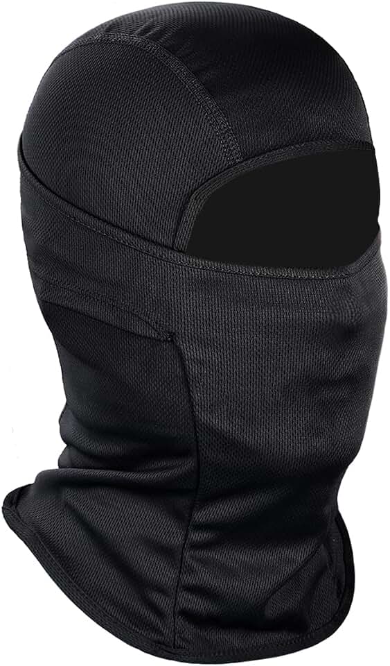 Achiou Ski Mask for Men and Women, Lightweight UV Balaclava Face Cover | Breathable lightweight fabric with UV, wind, and dust coverage for riding, skiing, snowboarding, moto, running, and cycling