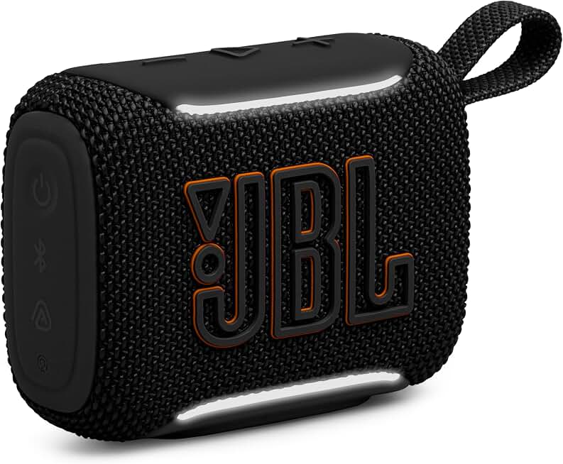 JBL Go 5 Portable Bluetooth Speaker, Waterproof and Dustproof - Black | Dustproof Drop-Proof With up to 10 Hr Battery, Stereo Pairing, App Control For Pool, Beach, Outdoor Listening TUV Rheinland Recycled Plastic Verified
