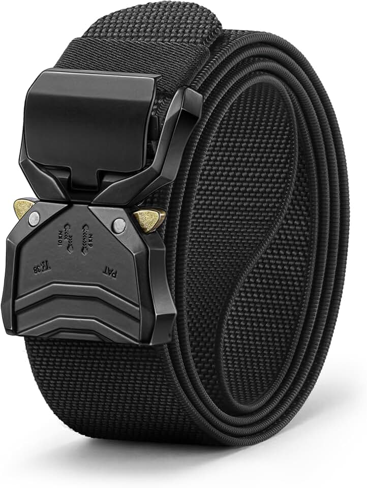 BULLIANT Men Stretch Tactical Web Belt MultiPack 1.5"-Adjustable Fit