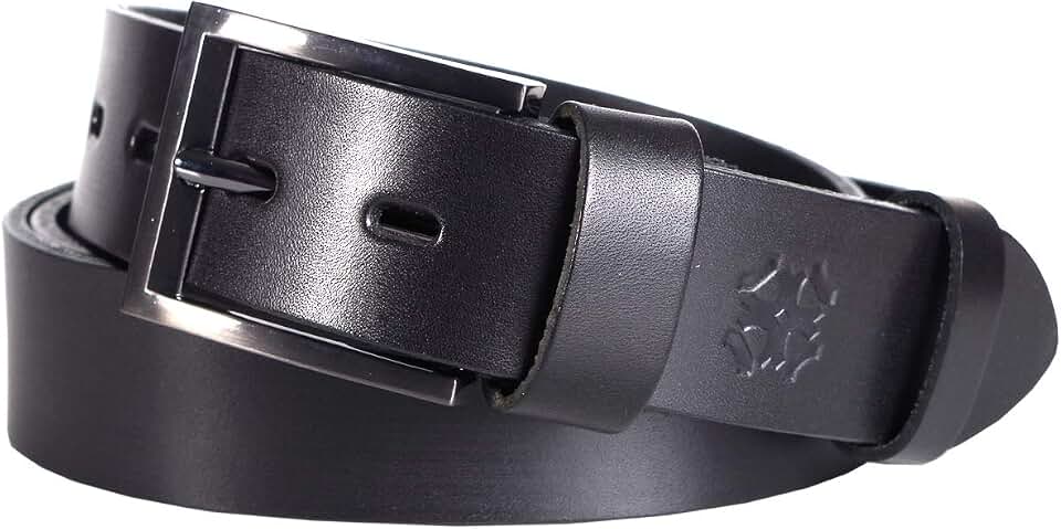 Lettro Genuine Leather Belts for Men, Vegetable Tanned Leather, Made in Europe