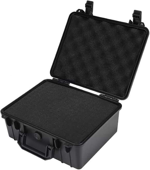 HUL 11in x 8in x 5in Waterproof Hard Case with Customizable Pluck Foam Interior for Test Instruments Compact Cameras and Tools