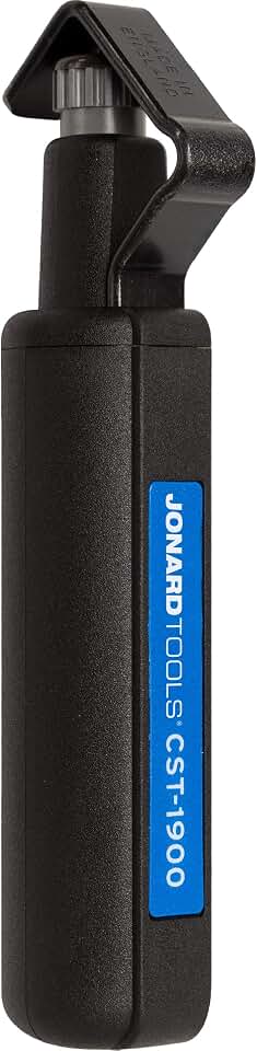 Jonard Tools CST-1900 Round Cable Stripper, 3/16" to 1 1/8" Diameter | Fast Precise Jacket Removal, Cable Strip &amp; Ring Tool, Original Version