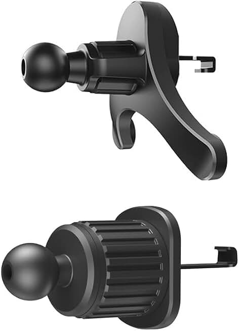 2 Pack Air Vent Clips Universal Car Mount 0.67in 17mm Joint Ball Head Base Stander Grip Holder Air Outlet Hook Lock Replacement for GPS Bracket Phone Wireless Charger Clamp