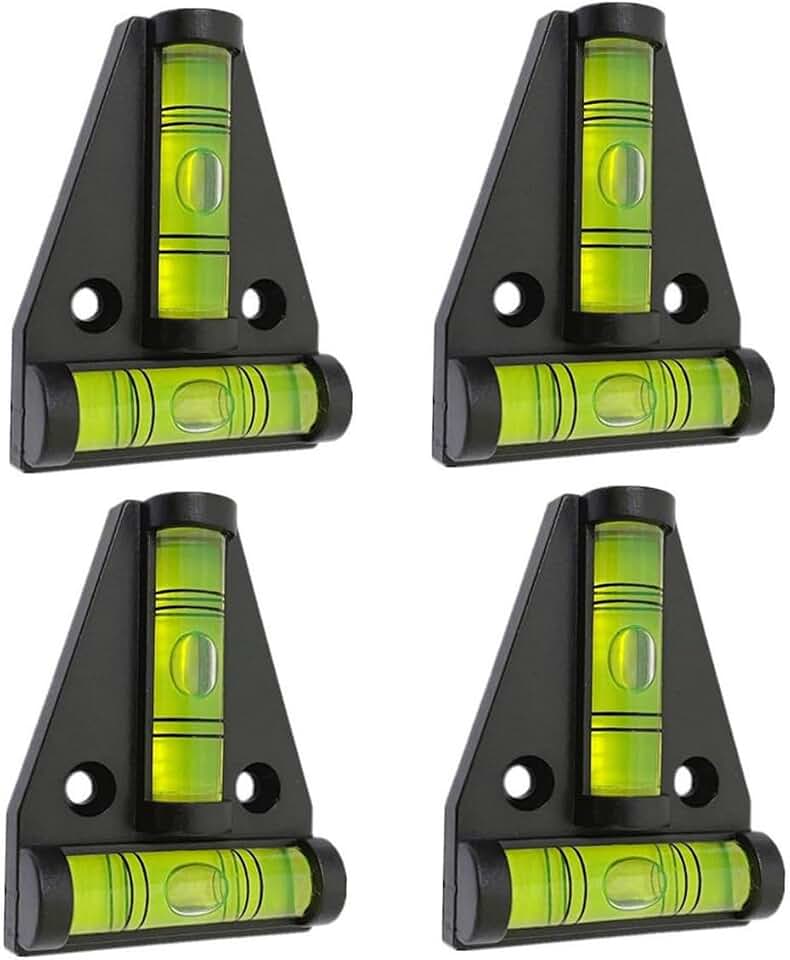 ZUJHPYMI 4Pcs Magnetic T Type RV Levelers, RV Parts Accessories Exterior Leveling Stablilization Levelers, Dual-use with Magnetism and Screws Mounting
