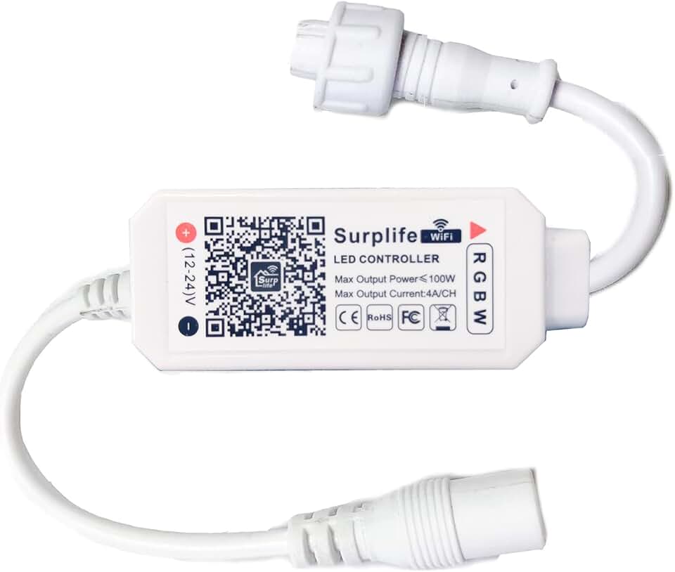 Lominie Dimmable 4 Channels Wi-Fi Controller with 5-pins Compatible LED Aquarium Light