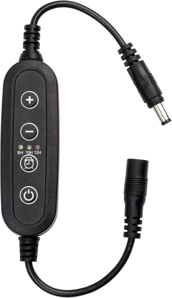 NICREW Aquarium Light Timer &amp; Dimmer, Fish Tank Light Controller | 3 Lighting Modes, Sunrise &amp; Sunset Simulation, Brightness Adjustment, Easy Programming, 5.5 x 2.1mm Connector Compatibility