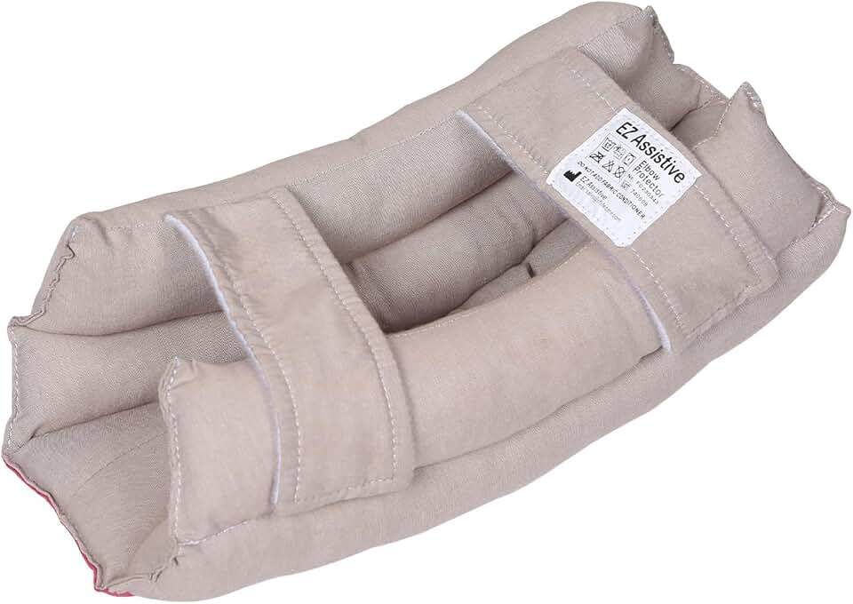 EZ Assistive Elbow Pads for Elderly and Bedridden Patient, Elbow Protector with Soft Foam