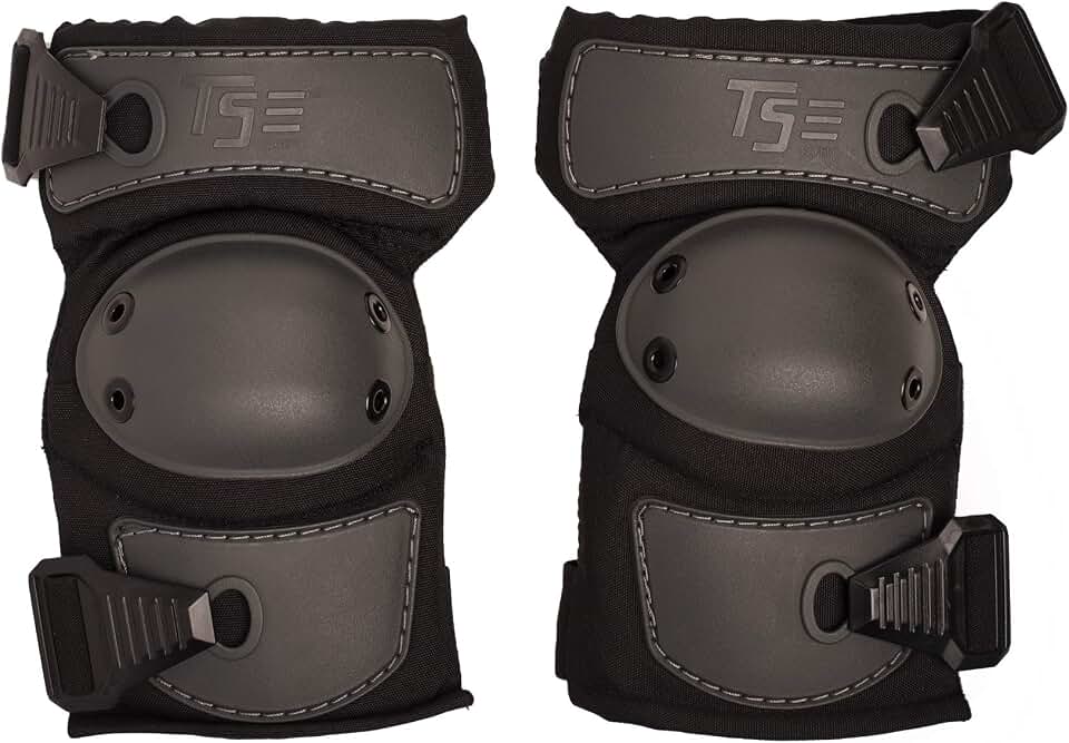Exo-Guard II Professional Work Elbow Pads Protective Gear for Men Women Flexible Pads with Adjustable Straps Industrial Strength - Heavy Duty Padding Foam Comfortable Protective Cushion by TSE Safety