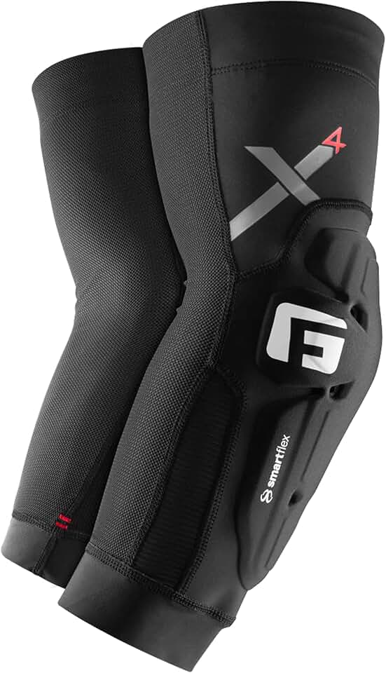 G-Form X4 MTB Elbow Guards, Black, Adult M | Flexible Breathable Elbow Pads for Mountain Biking, Cycling, and Outdoor Riding