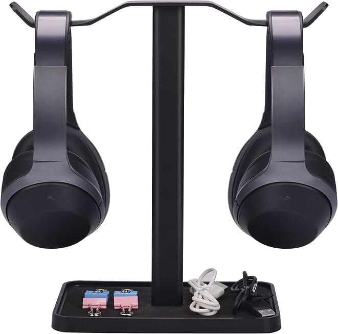 Avantree Neetto HS908 - Dual Headphone Stand for Desk
