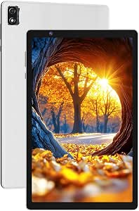 10 Inch Tablet, Android OS with 32GB,6000mAh,IPS Display Silver