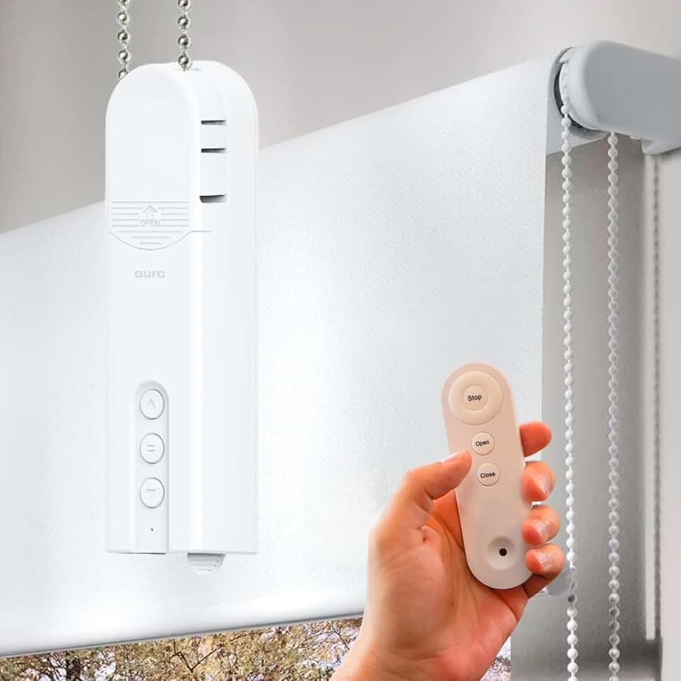 SmartShade Driver, Remote Control &amp; WiFi Dongle, White | Window Shade Driver, Compatible with Alexa, Google Assistant &amp; IFTTT, Custom Scheduling, Long Battery Life