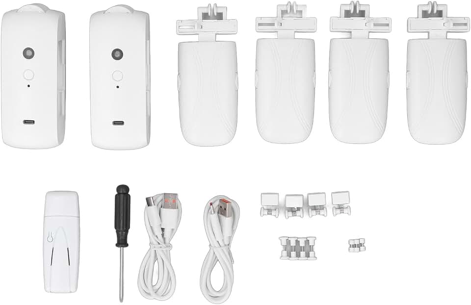 FTVOGUE Smart Curtain Motor Automatic Opener with APP Voice Control for Home Automation U Shaped Design Easy Installation Electric Curtain System for Smart Home Owners