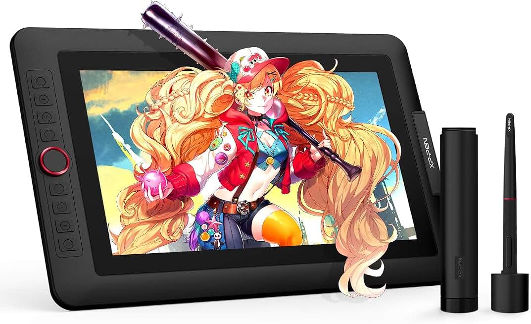 XPPen Artist 13.3 Pro 13.3" Drawing Tablet with Screen, 16K, Full-Laminated | Anti-Glare 123% sRGB Display, 8 Keys for Art, Animation, Mac, PC, Android, Includes Adjustable Stand, Designed for Beginners Global Recycled Standard