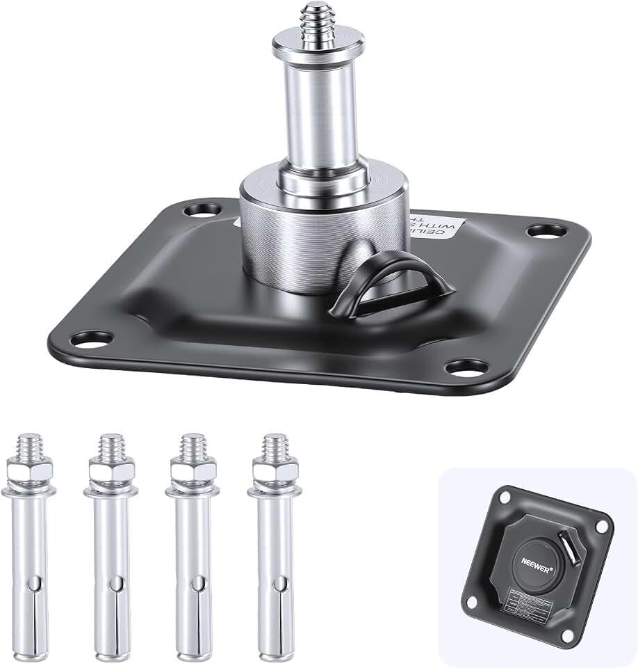 NEEWER Photography Photo Studio Video Wall Ceiling Mount 5/8" Stud | With 1/4" Thread