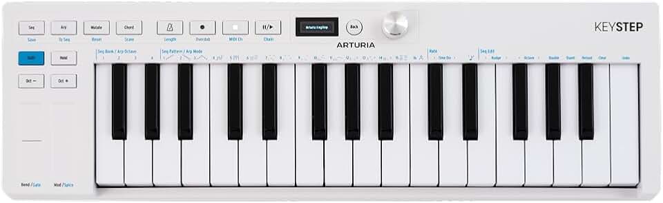 Arturia KeyStep Controller &amp; Sequencer, mk2-32 Key | Control software and hardware synths over MIDI, USB, or CV with 16 arpeggiator and sequencer modes plus Mutate, Chord, Scale