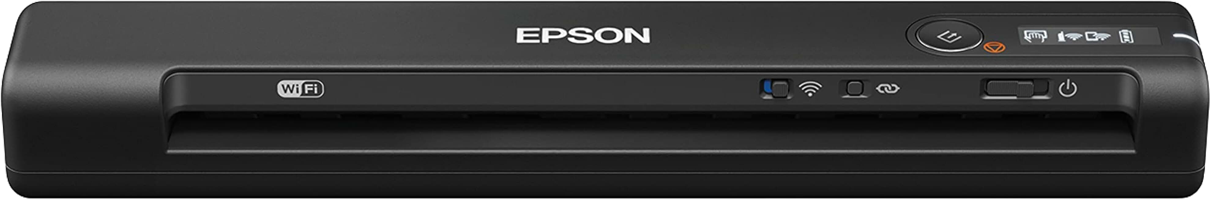 Epson Workforce ES-60W Wireless Compact Mobile Document Scanner | PC Mac iOS Android 4 Second Scan Speed Battery Powered Mobile Sheet-Fed Scanner with OCR Software