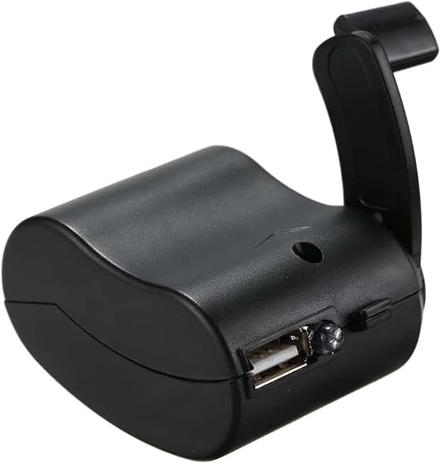 Hand Cranked Charger, USB Hand Crank Phone Charger Hand Power USB Charger for Outdoor Hiking Camping