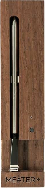 MEATER Plus Smart Meat Thermometer, Walnut, Bluetooth, 165ft, Grill &amp; Oven