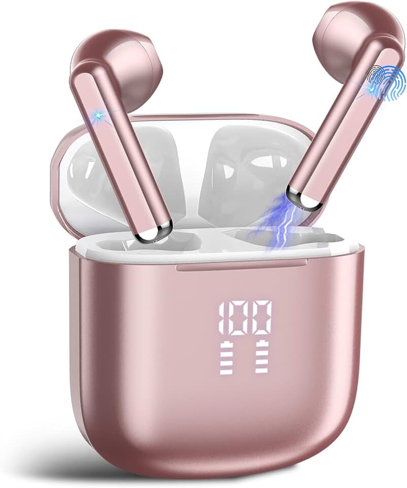 2026 AI Translation Earbuds Real Time, 165 Language Translator Earbuds 3-in-1 Bluetooth 5.4 with APP, Translation Headphones with 6 Translation Modes Translating Device for Travel/Business/Learn Rose