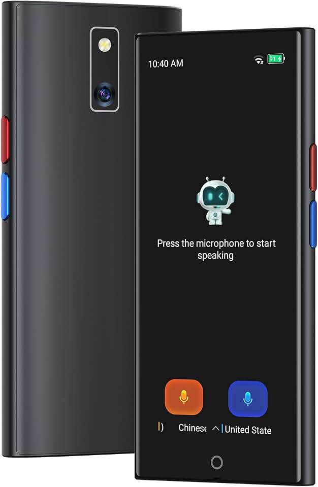 AI Language Translator Device, 2026 Upgraded No WiFi Needed, 150 Languages Online/Offline/Group/Phone Translation Device, 5.5" Screen Two Way Real-Time Voice Translator for Travel Business Learning
