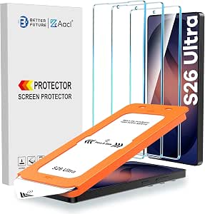 AACL 3-Pack for Samsung Galaxy S26 Ultra Screen Protector Tempered Glass
