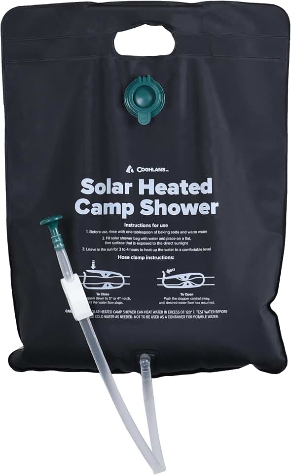 Coghlan's Camp Shower - Portable, Solar-Heated, Outdoor Shower Bag