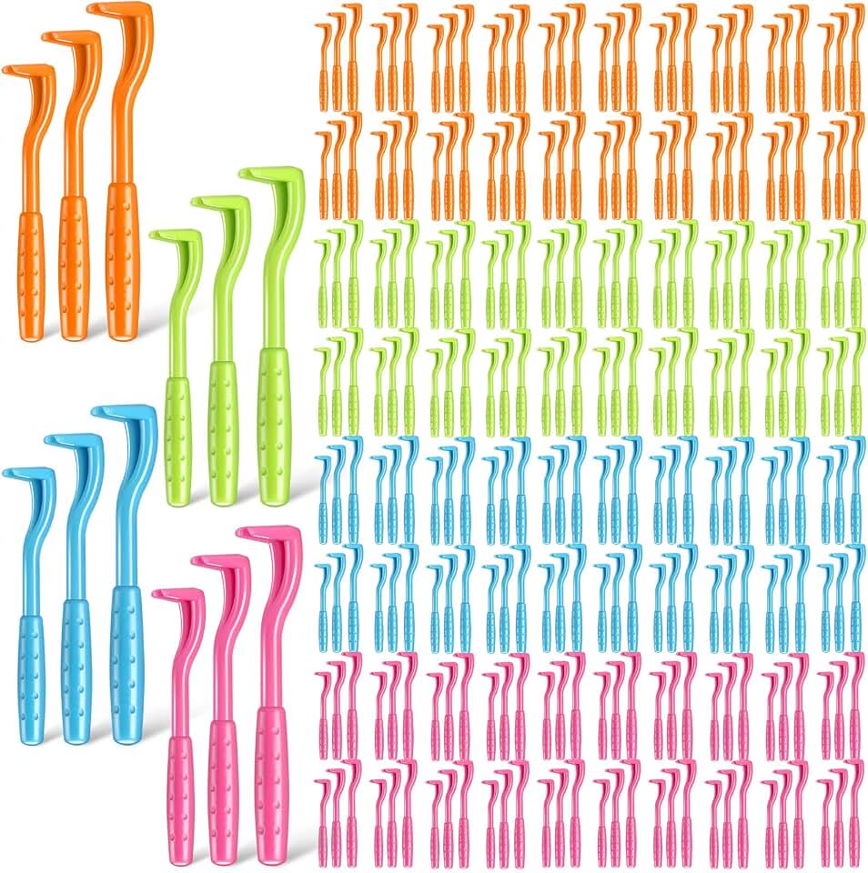 Qualirey 180 Pcs Tick Remover Tool for Dogs and Cats Tick Removal Twister Tweezers for Head and Body, 3 Sizes (Blue, Green, Orange, Rose Red)