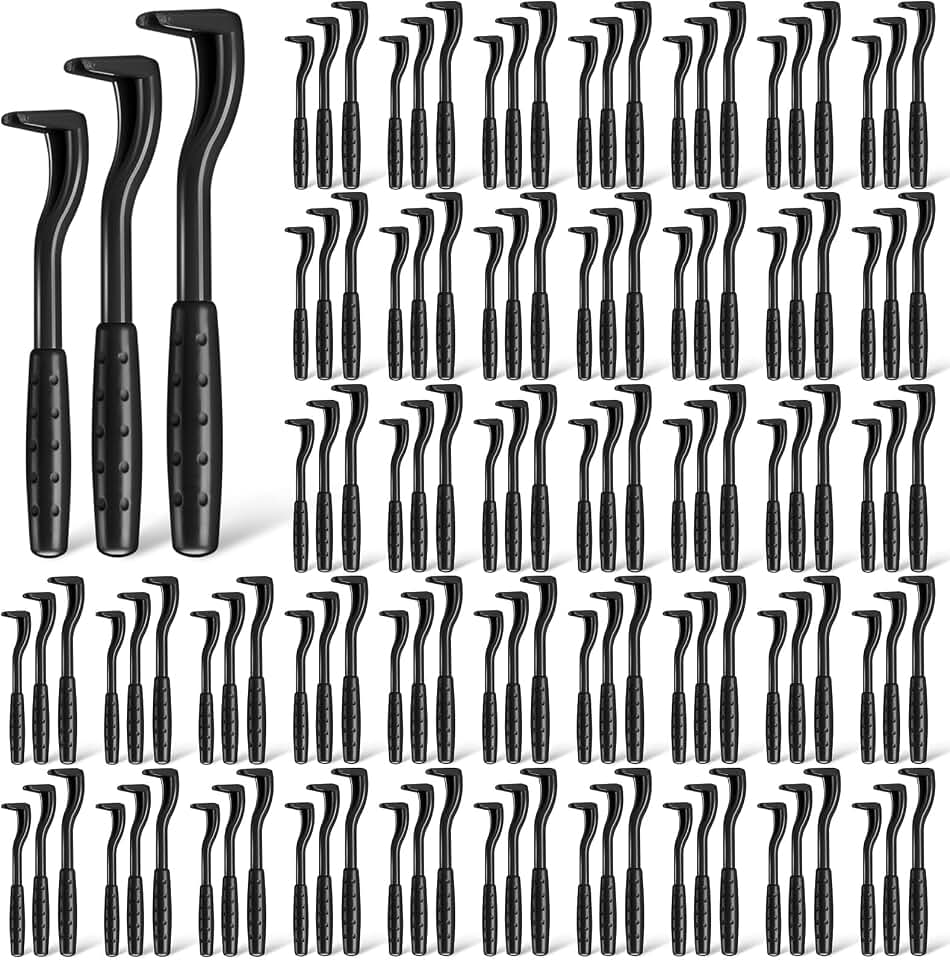 120 Pcs Bulk Tick Removal Tools Tick Puller, Black | 3 Size Plastic Tick Remover Tool, Quick Puller Removal Grabber, for Pet Dog Cat Human, Safe Extraction, Pet Stores Supplies