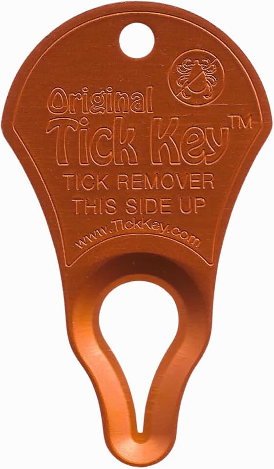 The Original Tick Key Tick Detaching Device, Orange | Portable, Safe, Highly Effective Detaching Tool