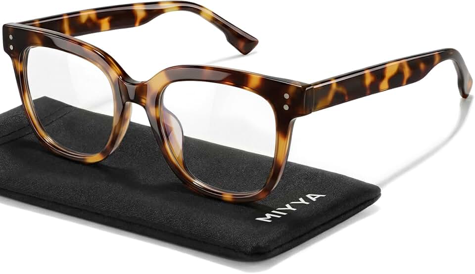 miyya Blue Light Glasses for Women - Oversized UV &amp; Blue Light Blocker Chunky Frames, Stylish Eyewear Access