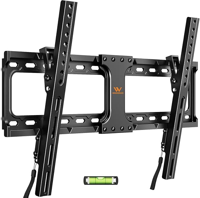 IWORKBOARD 55 65 75 85 inch Tilting TV Wall Mount for 32-90 '' TVs, Low Profile TV Mount Bracket, Safe Lock &amp; Quick Release,Max VESA 600x400mm, 24 inch Studs,132 lbs, Fit Most 55+ 75+ 85+ 86 TVs