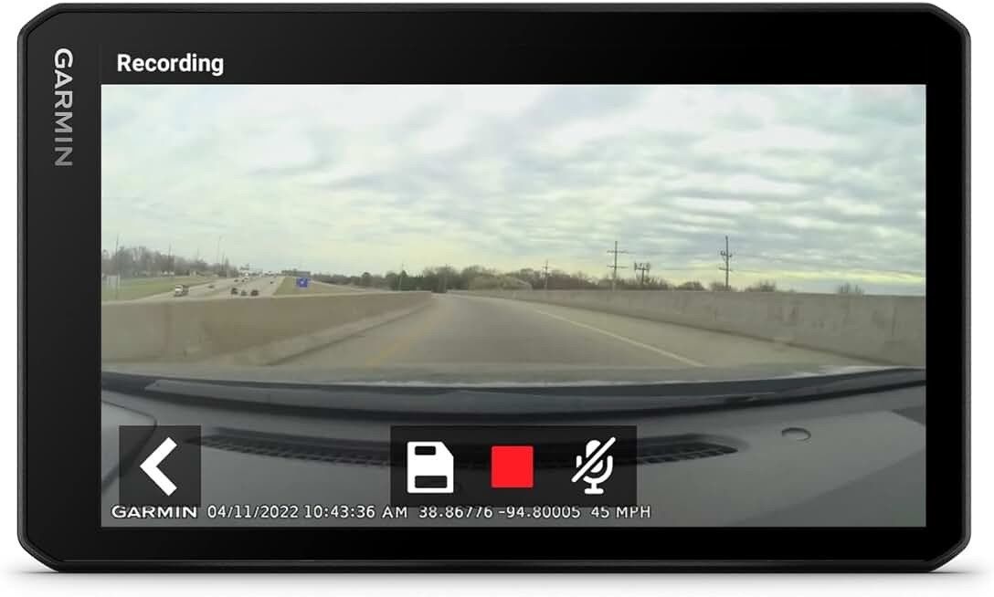 Garmin RV Cam 795, 7” GPS RV Navigator &amp; Built-in Dash Cam | Automatic Incident Detection, Custom RV Routing, High-Resolution Birdseye Satellite Imagery