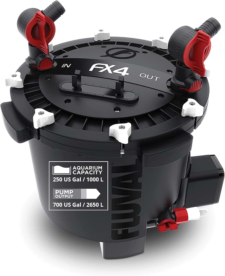 Fluval FX4 High Performance Aquarium Filter, up to 250 Gal. | Canister Filter for Aquariums