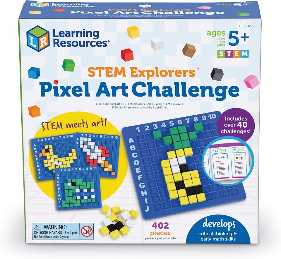 Learning Resources STEM Explorers Pixel Art Challenge