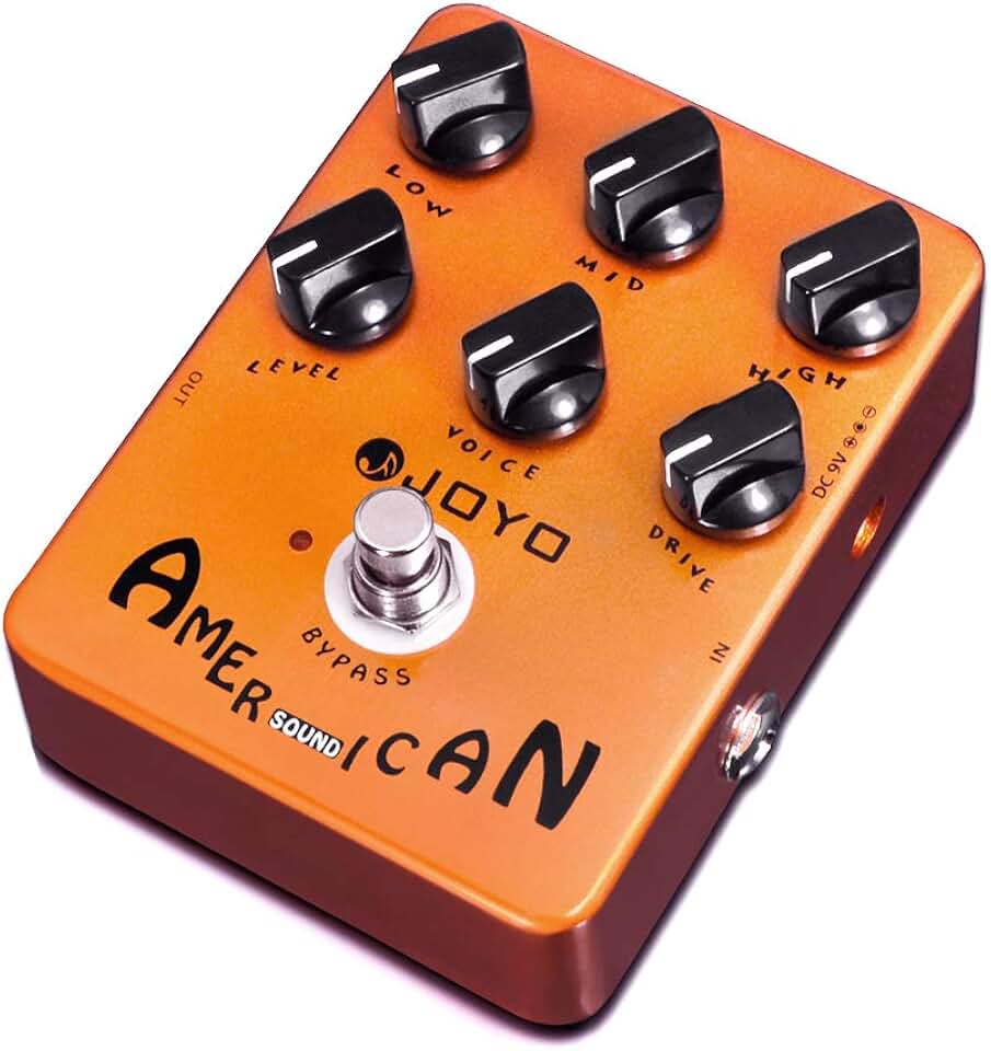 JOYO American Tube Amp Simulator &amp; Preamp Guitar Pedal, 6-Knob Control with Built-in Cab Sim for Electric Guitar, Bypass (JF-14)