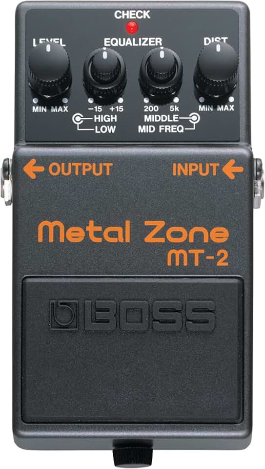 Boss MT-2 Metal Zone Distortion Guitar Pedal | For Guitar and Bass