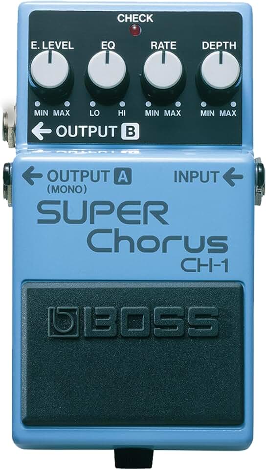 BOSS CH-1 SUPER Chorus Classic Compact Chorus Effects Pedal | Classic Compact Chorus Effects Pedal. Cystal-Clear Tone for Guitar and Keyboards, Versatile Sound Shaping