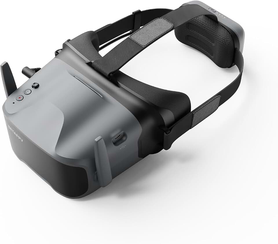 BETAFPV VR04 HD FPV Goggles 1080P 4.5'' LCD Screen, DVR Function Up to 3H | Built-in 2 * 2600mAh Batteries, Support Record &amp; Replay, Compatible for P1 Air Unit VTX &amp; HD VTX