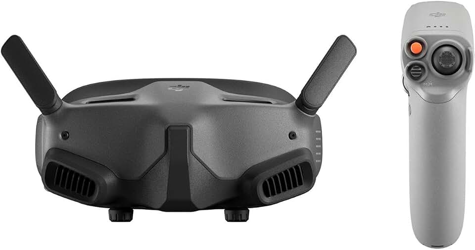 DJI Goggles 2 Motion Combo-Immersive, Multifunctional Motion Control; Lightweight and Portable FPV Drone Goggles, Micro-OLED Screens, DJI O3+ Video Transmission,and Low-Latency