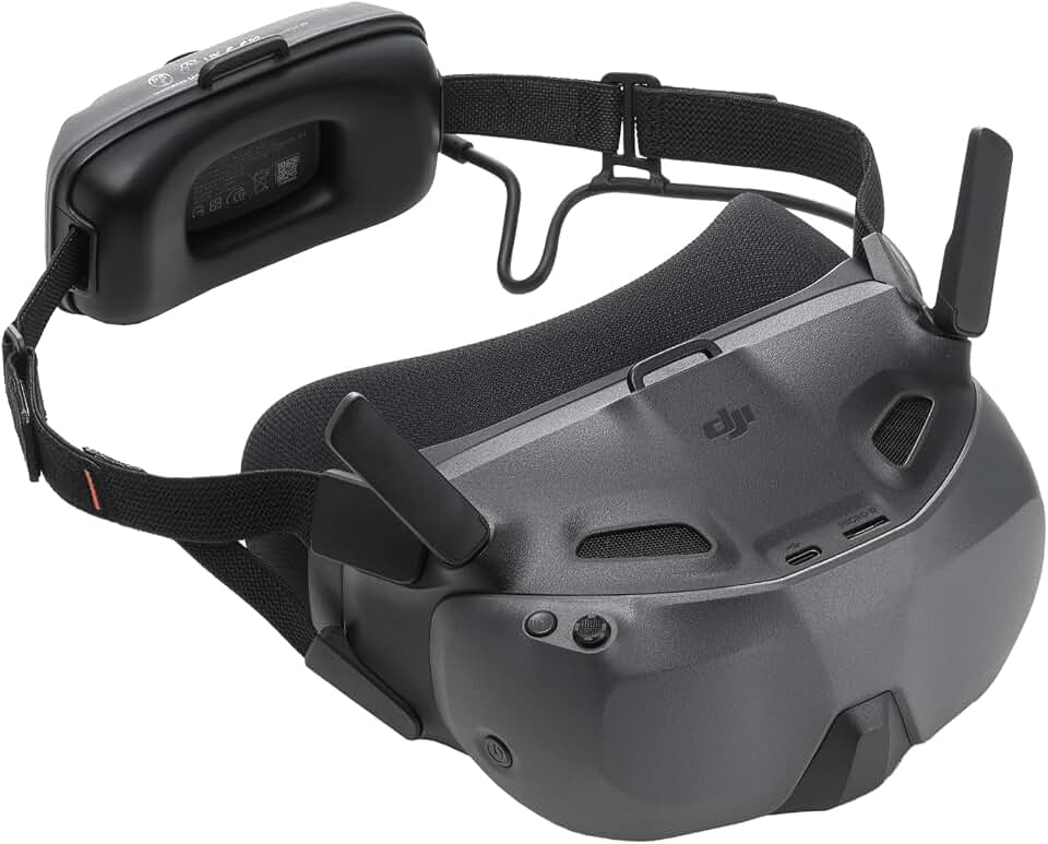 DJI Goggles N3, FPV Goggles with 1080p Ultra-Wide Screen, Immersive Flight Experience, FPV Drone Goggles, Wireless Streaming, Drone Goggles, Ready-to-Use Kit, AR Cursor