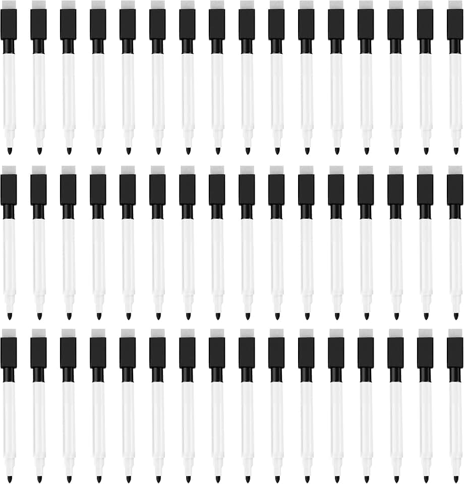 Magnetic Dry Erase Markers Fine Point Tip, 48-Pack