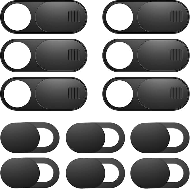 ZUCUCUC Laptop Camera Cover Slide, 12 Pack Webcam Cover, Phone Camera Cover, Ultra-Thin Computer Slide - Fits Most Laptop, Desktop, PC, Tablet, Smartphone to Protect Your Privacy and Security