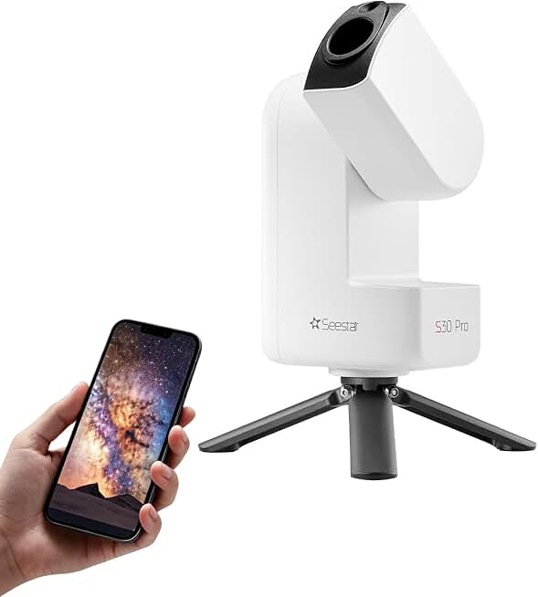 ZWO Seestar S30 Pro Smart Telescope, App-Controlled Astrophotography | 4K Dual Camera, Auto Tracking &amp; GoTo, One-Tap Capture &amp; Processing, Milky Way &amp; Star Trail, Deep Sky &amp; Wide-Field Imaging