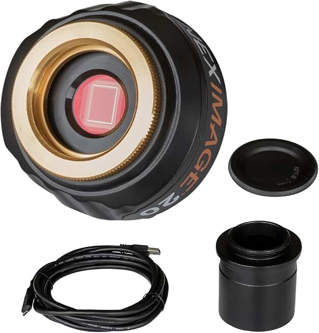 Celestron NexImage 20 Solar System Imager – Lunar &amp; Planetary Camera, Color | Beginner Planetary Imaging Camera, 20MP AR2020 Back-Illuminated CMOS Sensor, High-Res, Built-In Autoguiding, USB-C Connection