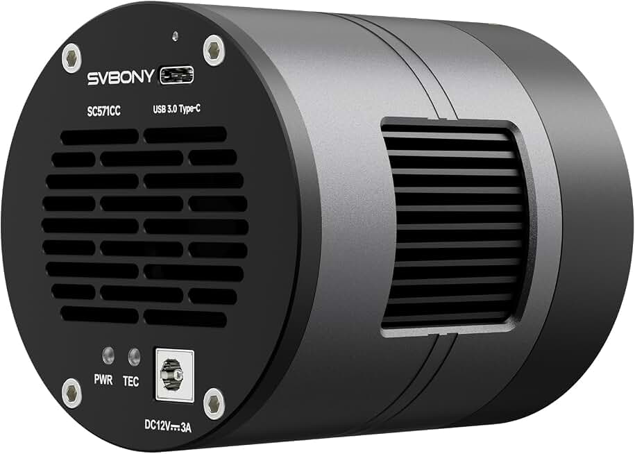 SVBONY SC571CC Cooled Color Astronomy Camera, IMX571 CMOS APS-C Sensor | Front-Window Glass Heater, Prevent Dew and Condensation, USB 3.0 TypeC, High Resolution Telescope Camera for Astrophotography