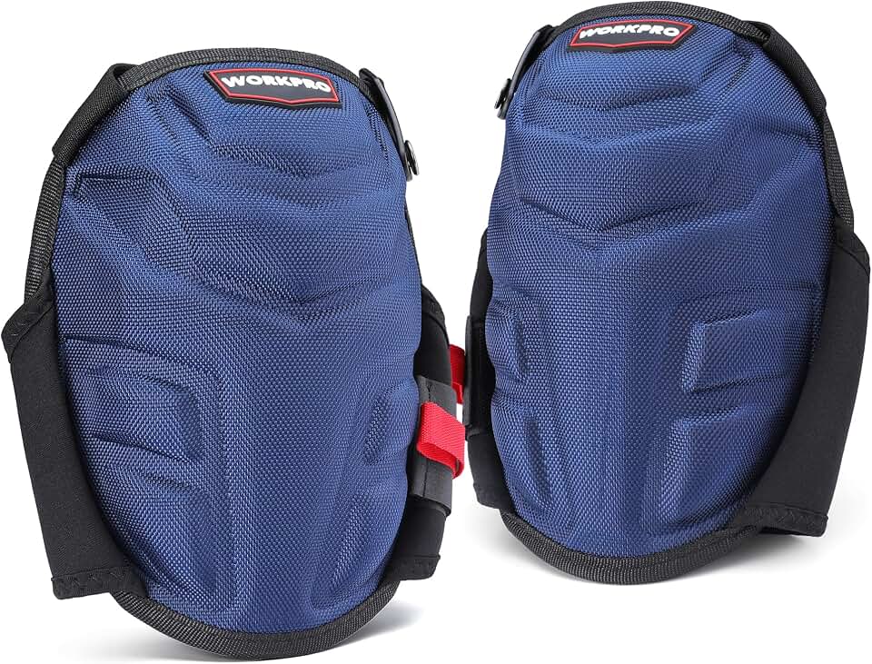 WORKPRO Knee Pads for Work, Construction Knee Pads, Safety Kneepads with Ergonomic Gel Cushion and Foam Padding for Gardening, Carpentry, Welding, Roofing, Cleaning